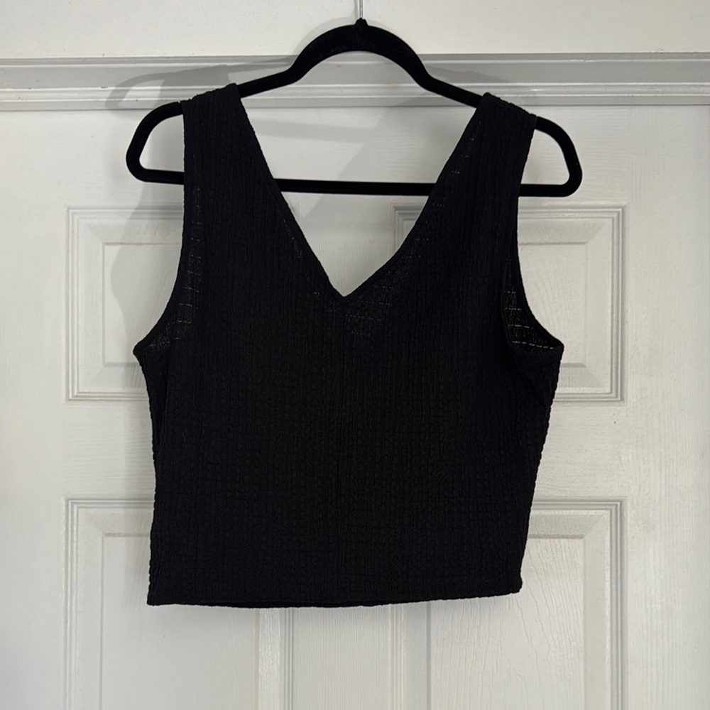 Madewell Black Sleeveless Women's Top - Picture 3 of 4